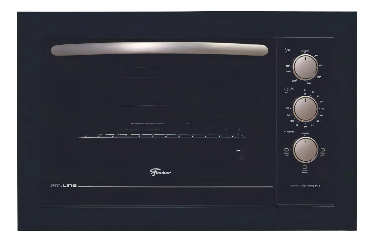 Forno elétrico Fischer Fit Line 48L inox de embutir