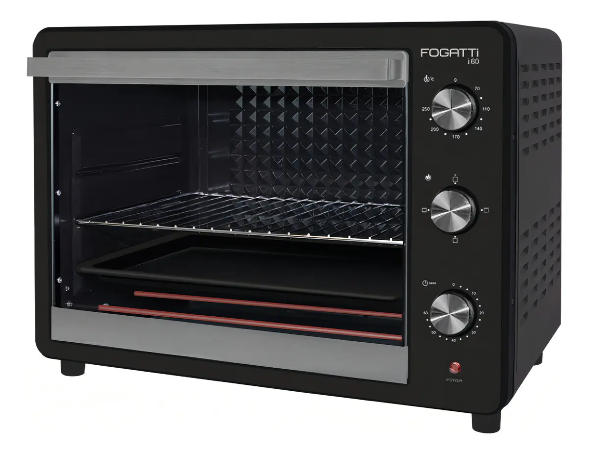 imagem do Forno Elétrico De Bancada 60 Litros Fogatti Black I60