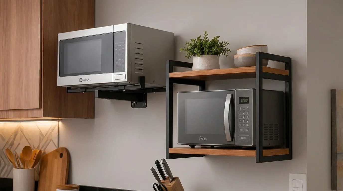 Suporte para Forno elétrico regulável instalado
